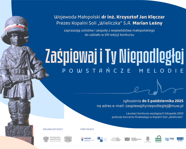 „zaŚPIEWAJ I TY NIEPODLEGŁEJ! VIII edycja konkursu pod hasłem Powstańcze Melodie.
