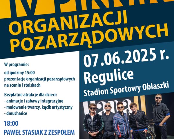 Zapraszamy na piknik do Regulic. Zagra Papa D.