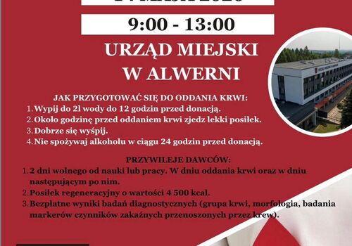 Zapraszamy na naszą akcję "Krew nadzieją na życie"