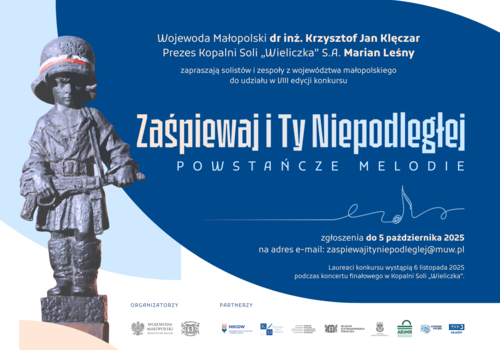 „zaŚPIEWAJ I TY NIEPODLEGŁEJ! VIII edycja konkursu pod hasłem Powstańcze Melodie.