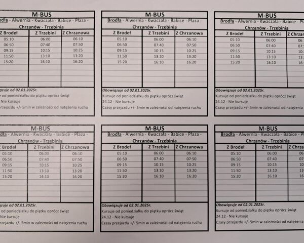 Mamy aktualne rozkłady jazdy komunikacji dla pasażerów z gminy Alwernia