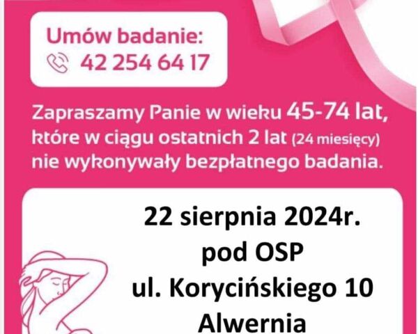 Bezpłatna mammografia