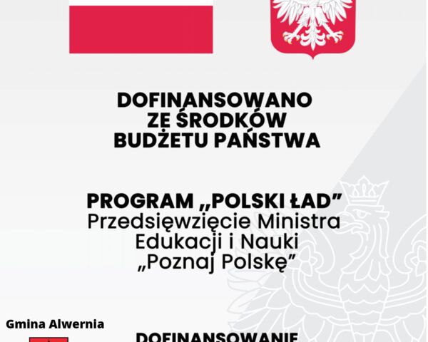 Uczniowie z Gminy Alwernia wezmą udział w projekcie "Poznaj Polskę"