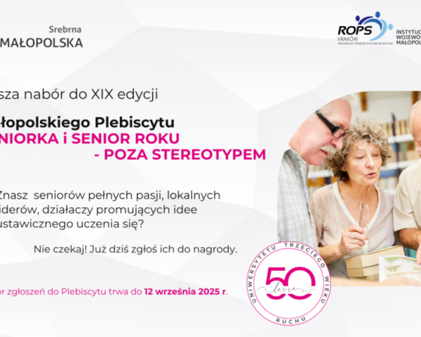 Małopolski Plebiscyt „Seniorka i Senior Roku - Poza Stereotypem”