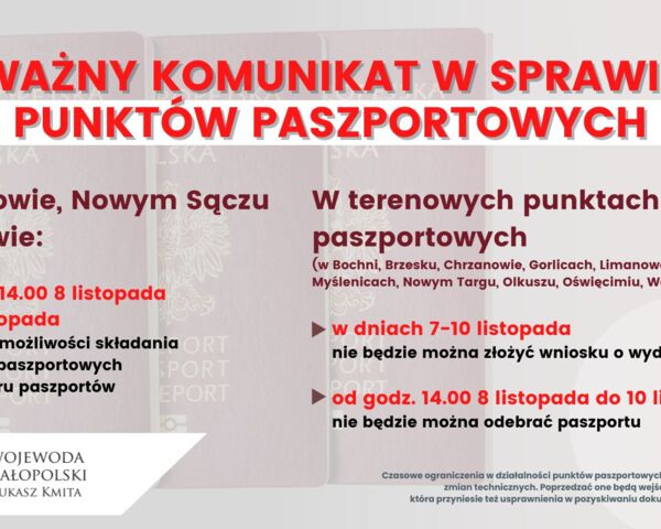 Chwilowe utrudnienia w punktach paszportowych. Docelowo czeka wiele ułatwień