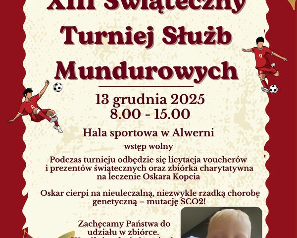 Zapraszamy na XIII Świąteczny Turniej Służb Mundurowych