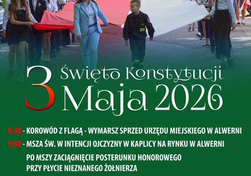 Zapraszamy do Alwerni na obchody 3 Maja